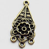 Pendant, Zinc Alloy Jewelry Findings, 15x34mm, Sold by Bag  