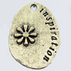 Pendant, Zinc Alloy Jewelry Findings, 28x38mm, Sold by Bag  