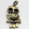 Pendant, Zinc Alloy Jewelry Findings, 19x40mm, Sold by Bag  