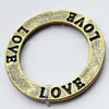 Donut, Zinc Alloy Jewelry Findings, O:22mm I:15mm, Sold by Bag  