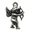Pendant/Charm Zinc Alloy Jewelry Findings Lead-free, Angel 16x21mm Hole:2mm, Sold by Bag