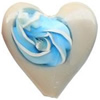 Handmade Lampwork Beads, Heart, 26x25x10mm, Hole:Approx 3mm, Sold by PC