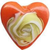 Handmade Lampwork Beads, Heart, 26x25x10mm, Hole:Approx 3mm, Sold by PC