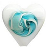 Handmade Lampwork Beads, Heart, 26x25x10mm, Hole:Approx 3mm, Sold by PC