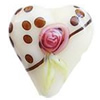 Handmade Lampwork Beads, Heart, 21x21x11mm, Hole:Approx 2mm, Sold by PC