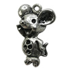 Pendant Setting Zinc Alloy Jewelry Findings Lead-free, Animal 20x28mm Hole:2mm, Sold by Bag