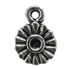 Pendant Setting Zinc Alloy Jewelry Findings Lead-free, Round 8.5x13mm Hole:1mm, Sold by Bag