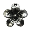 Pendant/Charm Zinc Alloy Jewelry Findings Lead-free, Flolwer 14mm Hole:1mm, Sold by Bag