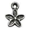 Pendant/Charm Zinc Alloy Jewelry Findings Lead-free, Flolwer 10x14mm Hole:2mm, Sold by Bag