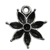 Pendant Setting Zinc Alloy Jewelry Findings Lead-free, Flower 16x17mm Hole:2mm, Sold by Bag