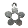 Pendant/Charm Zinc Alloy Jewelry Findings Lead-free, Flolwer 16x20mm Hole:2mm, Sold by Bag