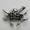 Pendant Setting Zinc Alloy Jewelry Findings Lead-free, Aniaml 17x24mm Hole:2mm, Sold by Bag