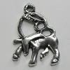 Pendant/Charm Zinc Alloy Jewelry Findings Lead-free, 20x28mm Hole:2mm, Sold by Bag