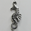 Pendant/Charm Zinc Alloy Jewelry Findings Lead-free, Animal 11x26mm Hole:2mm, Sold by Bag