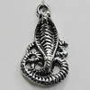 Pendant/Charm Zinc Alloy Jewelry Findings Lead-free, Animal 17x32mm Hole:2mm, Sold by Bag