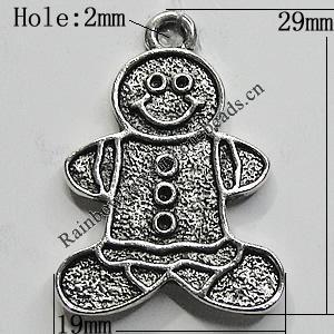 Pendant Setting Zinc Alloy Jewelry Findings Lead-free, 29x19mm Hole:2mm, Sold by Bag