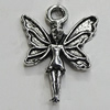 Pendant/Charm Zinc Alloy Jewelry Findings Lead-free, 15x19mm Hole:2mm, Sold by Bag