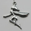 Pendant/Charm Zinc Alloy Jewelry Findings Lead-free, 35x38mm Hole:2mm, Sold by Bag