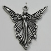Pendant/Charm Zinc Alloy Jewelry Findings Lead-free, 38x37mm Hole:2mm, Sold by Bag