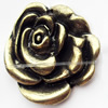 Pendant, Zinc Alloy Jewelry Findings, Flower, 27x29mm, Sold by Bag  