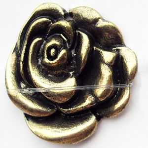 Pendant, Zinc Alloy Jewelry Findings, Flower, 27x29mm, Sold by Bag  