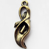 Pendant, Zinc Alloy Jewelry Findings, 10x31mm, Sold by Bag  