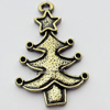 Pendant, Zinc Alloy Jewelry Findings, Christmas Tree, 20x32mm, Sold by Bag  