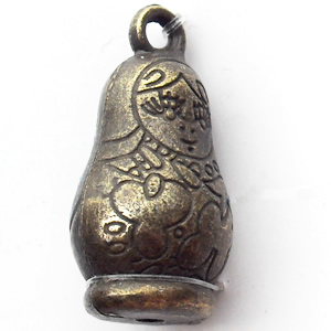 Pendant, Zinc Alloy Jewelry Findings, 12x24mm, Sold by Bag  