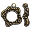 Clasps Zinc Alloy Jewelry Findings Lead-free, Loop:16x18mm Bar:6x20mm, Sold by KG  