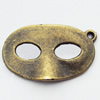 Pendant, Zinc Alloy Jewelry Findings, 27x16mm, Sold by Bag  