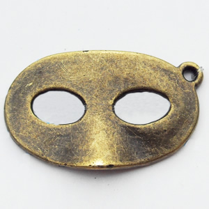 Pendant, Zinc Alloy Jewelry Findings, 27x16mm, Sold by Bag  
