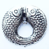 Pendant, Zinc Alloy Jewelry Findings, 37x32mm, Sold by Bag