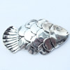 Pendant, Zinc Alloy Jewelry Findings, Fish, 47x24mm, Sold by Bag