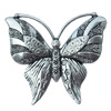 Pendant, Zinc Alloy Jewelry Findings, Butterfly, 48x44mm, Sold by Bag