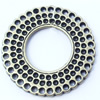 Donut, Zinc Alloy Jewelry Findings, Outside diameter:25mm Inside diameter:12mm, Sold by Bag