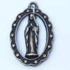 Pendant, Zinc Alloy Jewelry Findings, 15x22mm, Sold by Bag