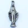 Pendant, Zinc Alloy Jewelry Findings, 10x27mm, Sold by Bag