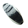 Painted (spray-paint ) Acrylic Beads, Oval, 32x12mm, Hole:Approx 2mm, Sold by Bag