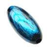 Painted (spray-paint ) Acrylic Beads, Oval, 30x12mm, Hole:Approx 3mm, Sold by Bag