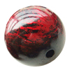 Painted (spray-paint ) Acrylic Beads, Round, 24mm, Hole:Approx 3mm, Sold by Bag