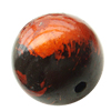 Painted (spray-paint ) Acrylic Beads, Round, 20mm, Hole:Approx 3mm, Sold by Bag