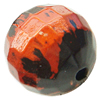 Painted (spray-paint ) Acrylic Beads,Faceted Round, 18mm, Hole:Approx 3mm, Sold by Bag