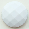 Solid Acrylic Beads, Faceted Flat Round, 25mm Hole:2mm, Sold by Bag