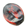 Painted (spray-paint ) Acrylic Beads, 27x18mm,Flat Oval, Hole:Approx 1mm, Sold by Bag