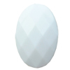 Solid Acrylic Beads, Faceted Flat Oval 19x13mm Hole:1mm, Sold by Bag