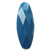 Solid Acrylic Beads, Faceted Flat Oval 40x15mm Hole:2mm, Sold by Bag