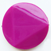 Solid Acrylic Beads, Twist Flat Round 26mm Hole:1mm, Sold by Bag