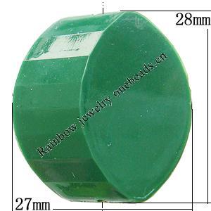 Solid Acrylic Beads, 28x27mm Hole:2mm, Sold by Bag