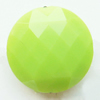 Solid Acrylic Beads, Faceted Round 18mm Hole:2mm, Sold by Bag