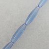 Glass Crystal Beads, Oval 6x20mm Hole:1mm, Sold by Bag